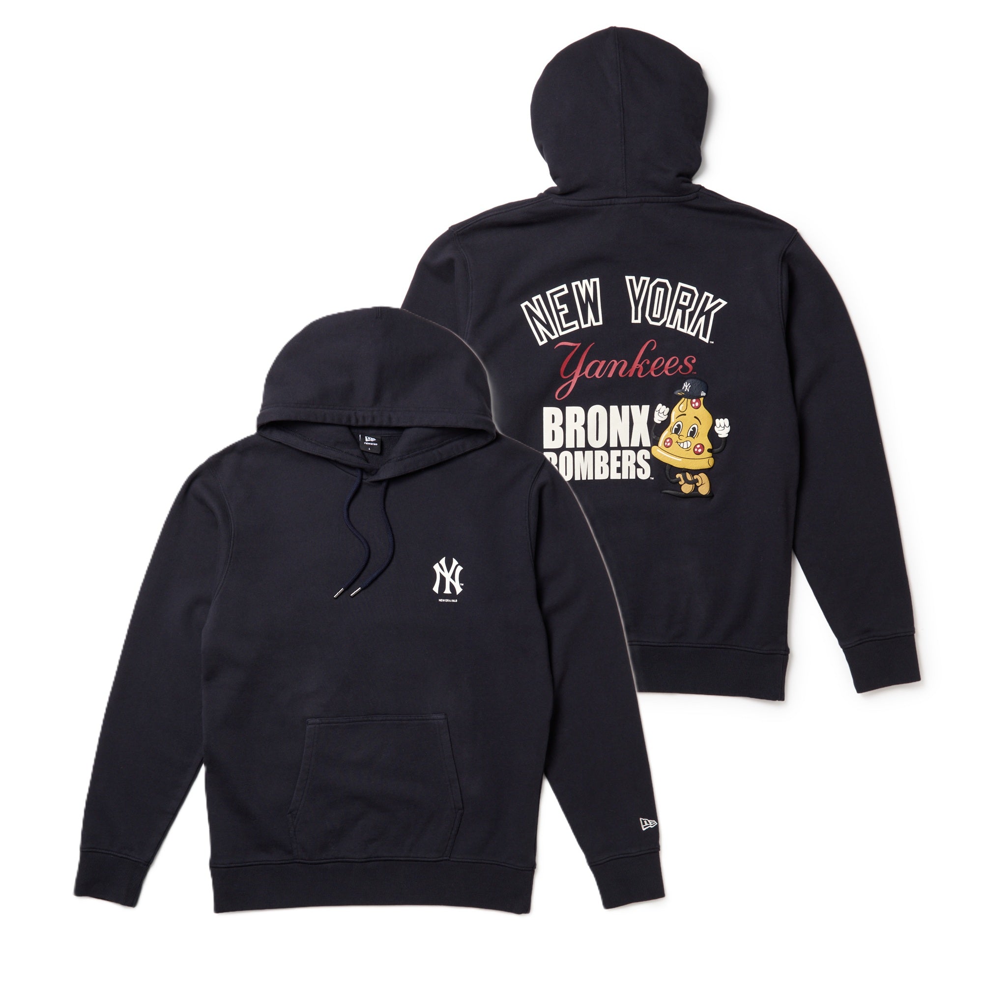 スウェット プルオーバー フーディー ニューヨーク・ヤンキース BRONX BOMBERS Pizza ネイビー