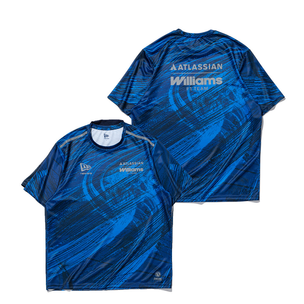 半袖 テック Tシャツ Atlassian Williams F1 Team アトラシアン・ウィリアムズF1チーム オールオーバープリント ネイビー