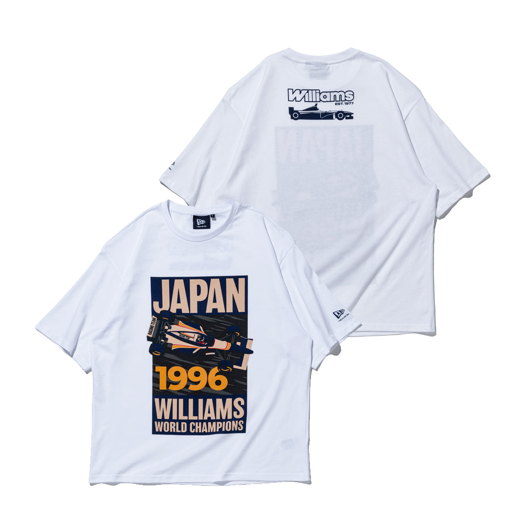 半袖 オーバーサイズド コットン Tシャツ Atlassian Williams F1 Team Launch アトラシアン・ウィリアムズF1チーム Japan Race Special Graphic ホワイト