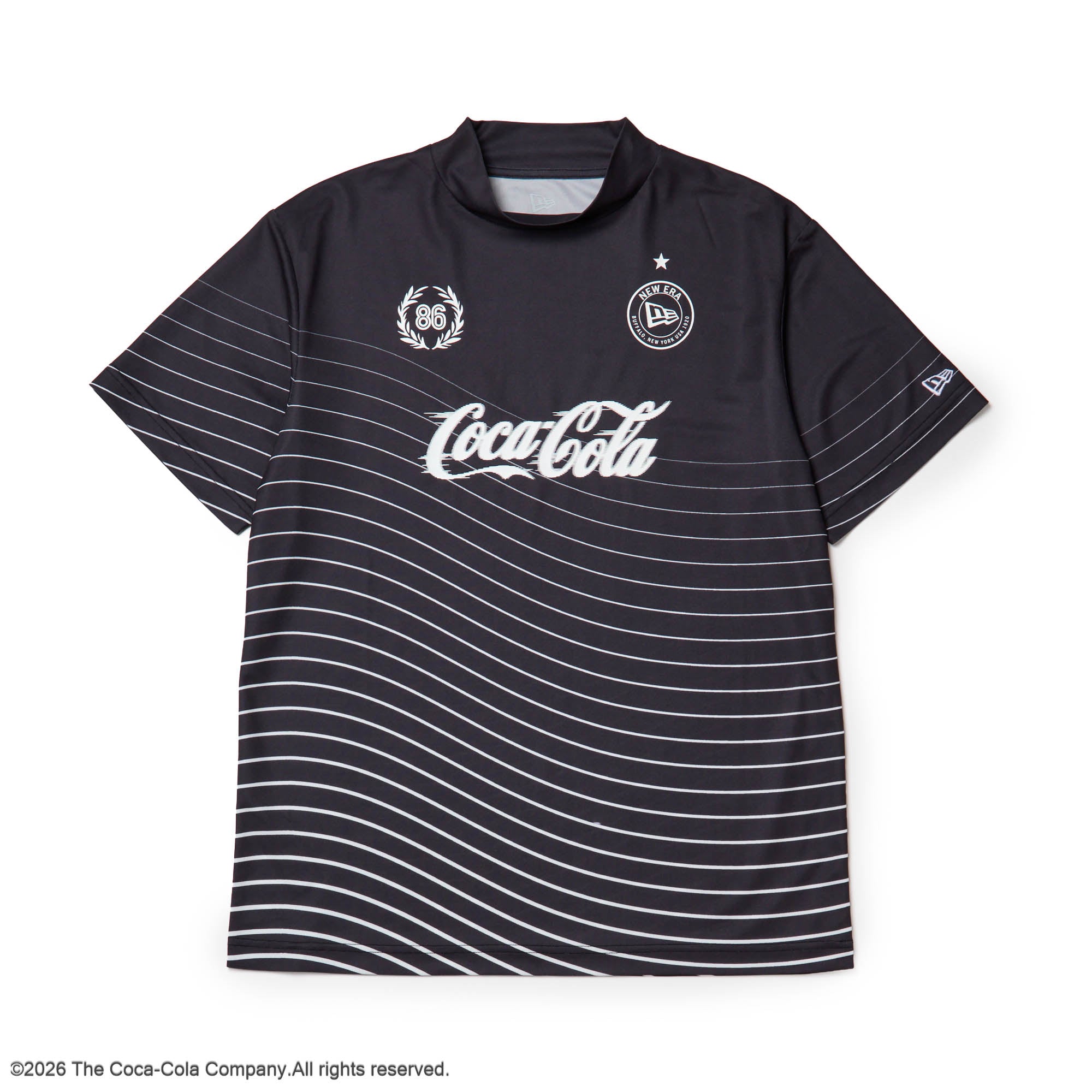 半袖 モックネック Tシャツ Coca-Cola Golf コカ･コーラ ブラック｜ゴルフ