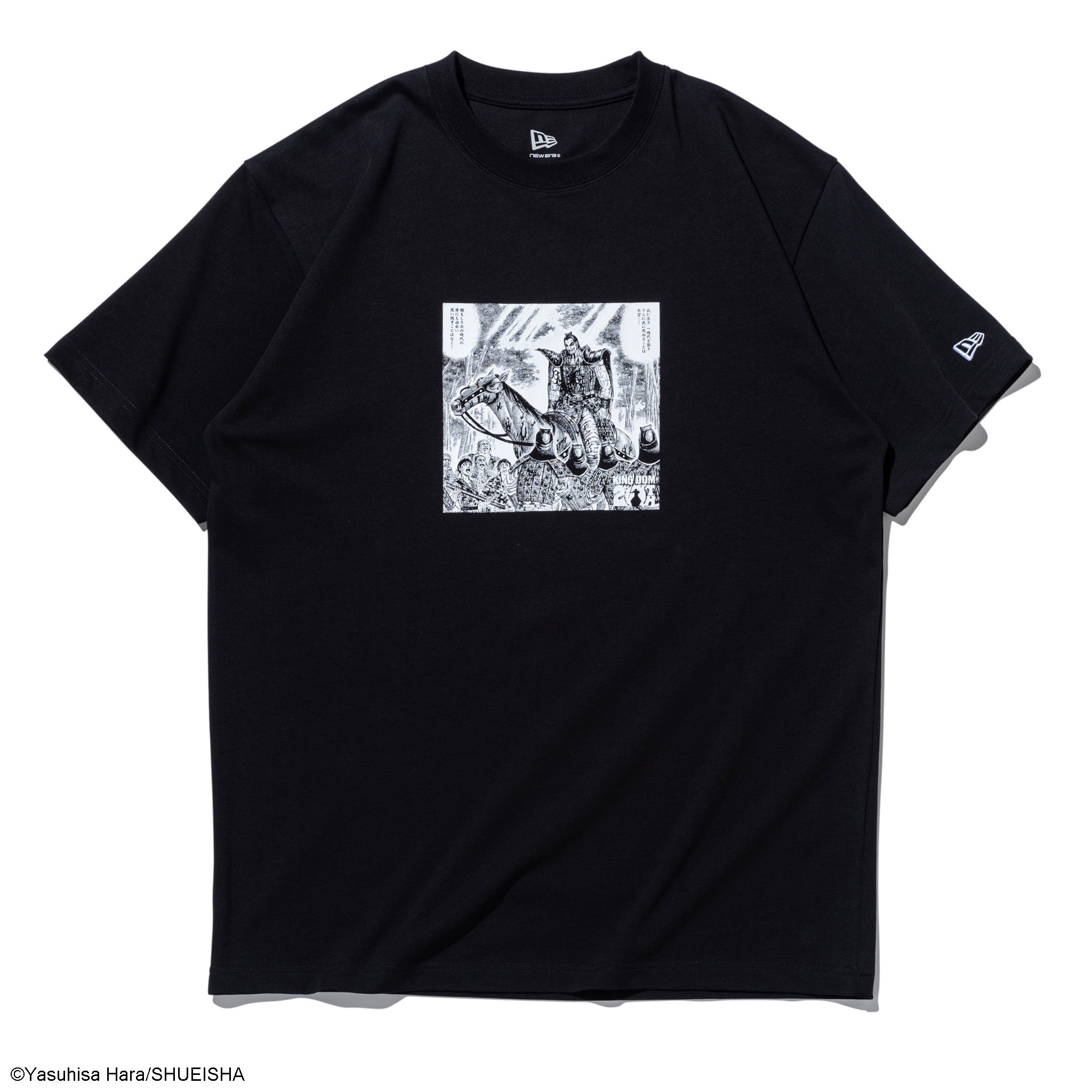 半袖 コットン Tシャツ KINGDOM 20TH キングダム 王騎 ブラック レギュラーフィット