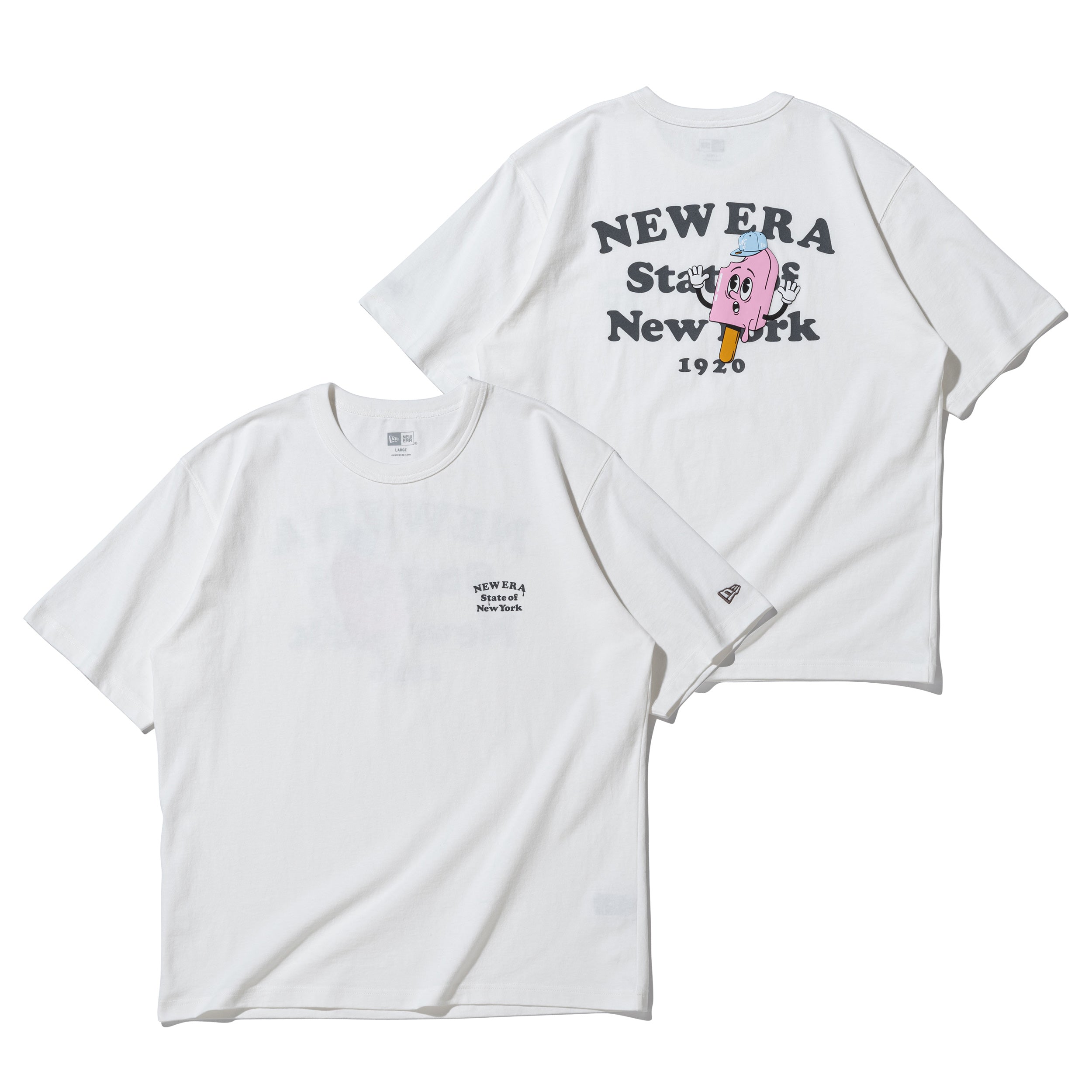 半袖 ウォッシュドコットンTシャツ Ice Pop  オフホワイト