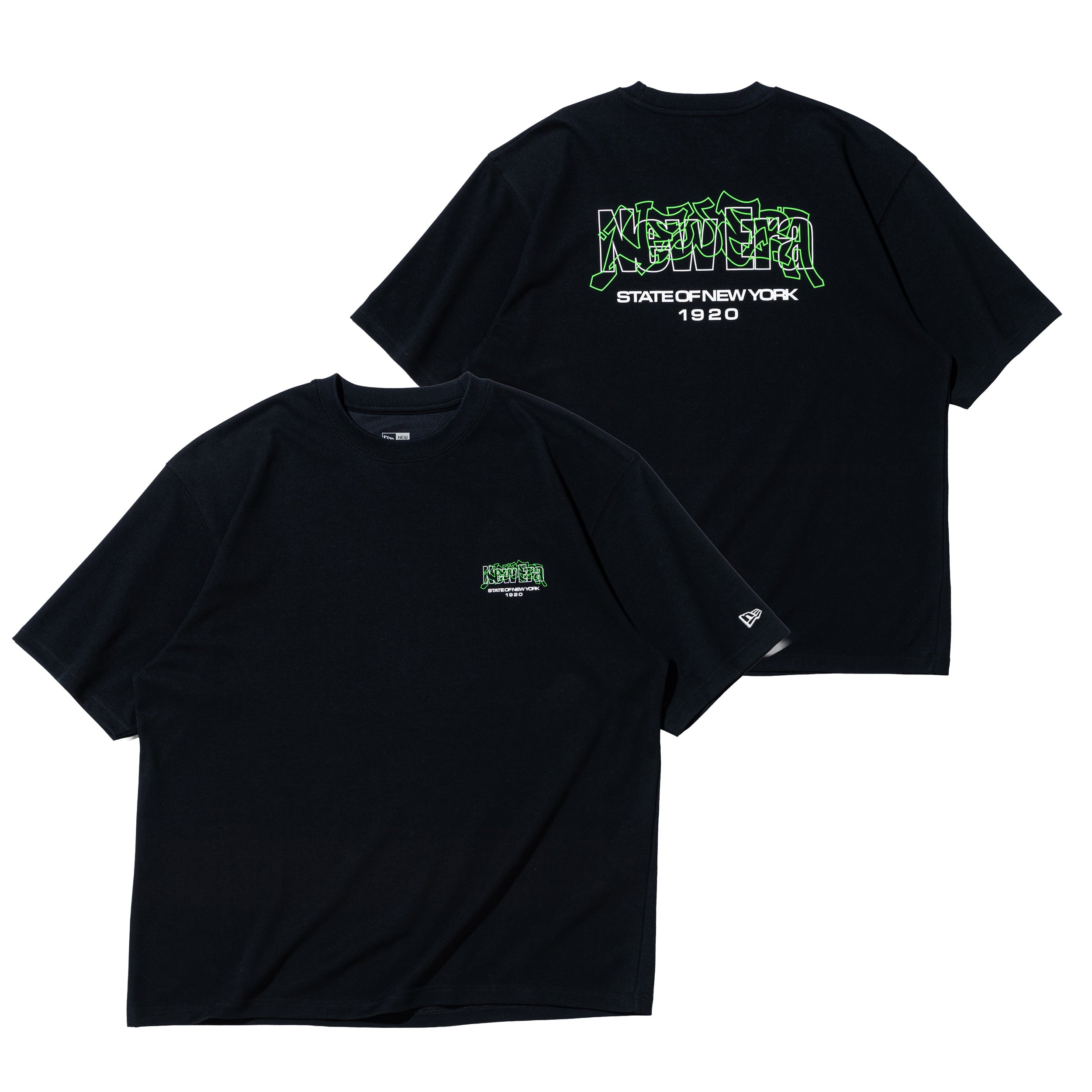 半袖 オーバーサイズド パフォーマンスTシャツ Slowup Logo  ブラック/グリーン