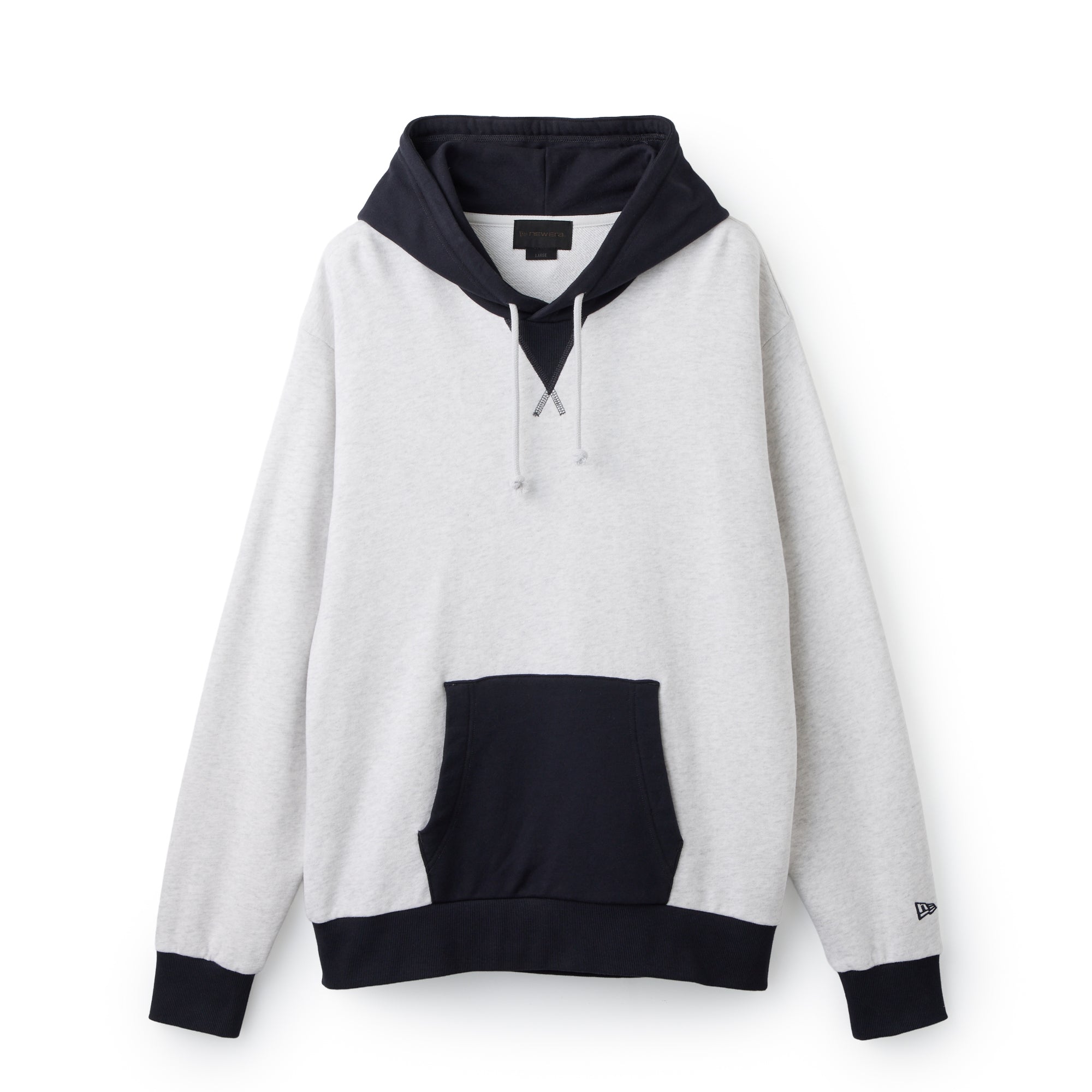 裏毛 スウェット 2-Tone プルオーバー フーディー BLACK LABEL FW26 ヘザーグレー
