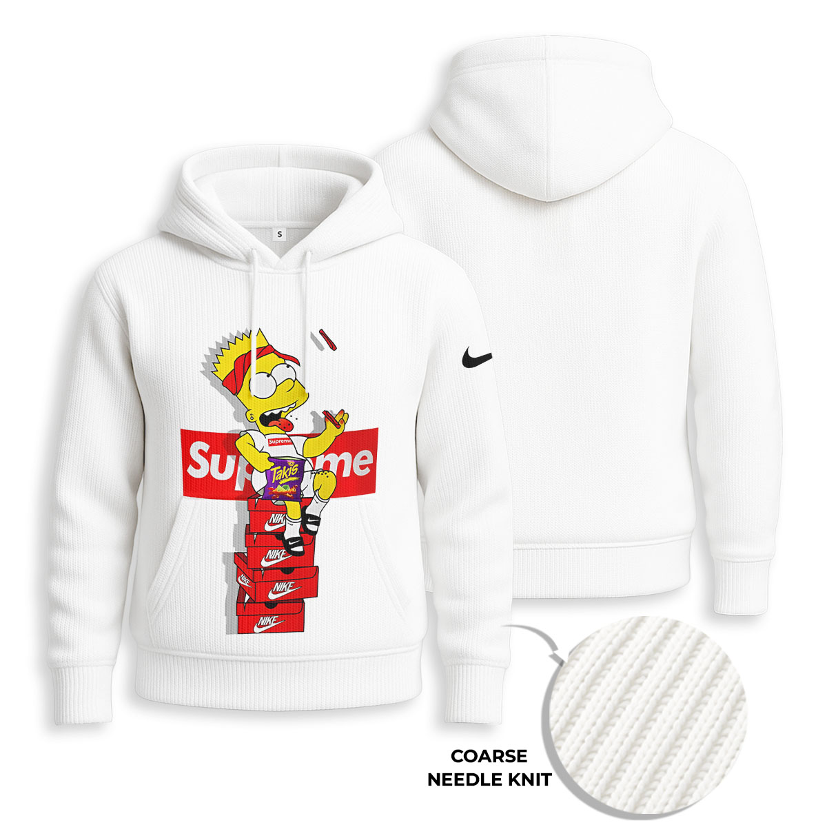 SUPREME Bart Simpson - Hoodies for Men and Women