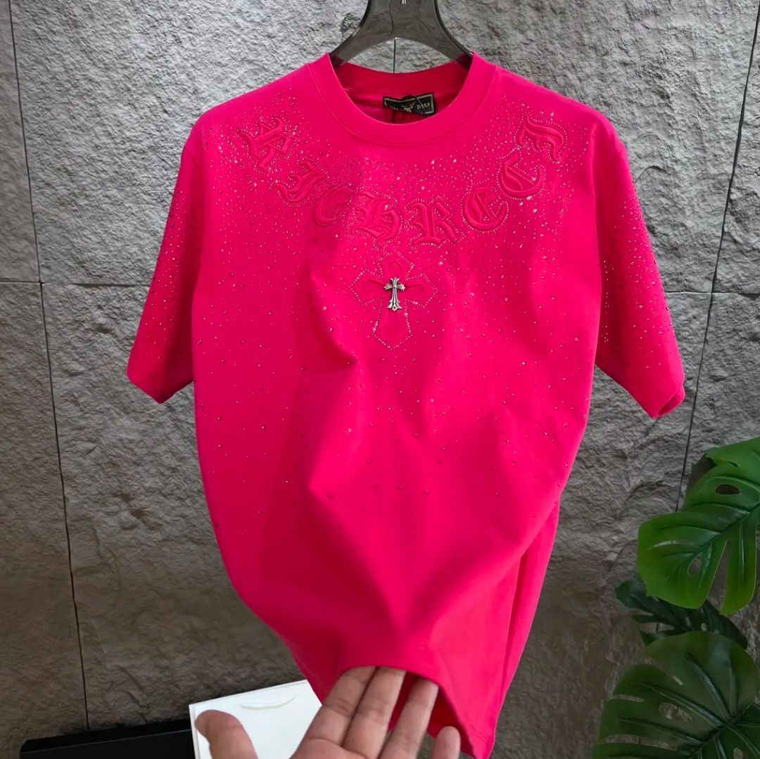 半袖Tシャツ秋冬新作軽量高級トレンドブランドメンズカジュアルファッションホットダイヤモンドメンズトップ