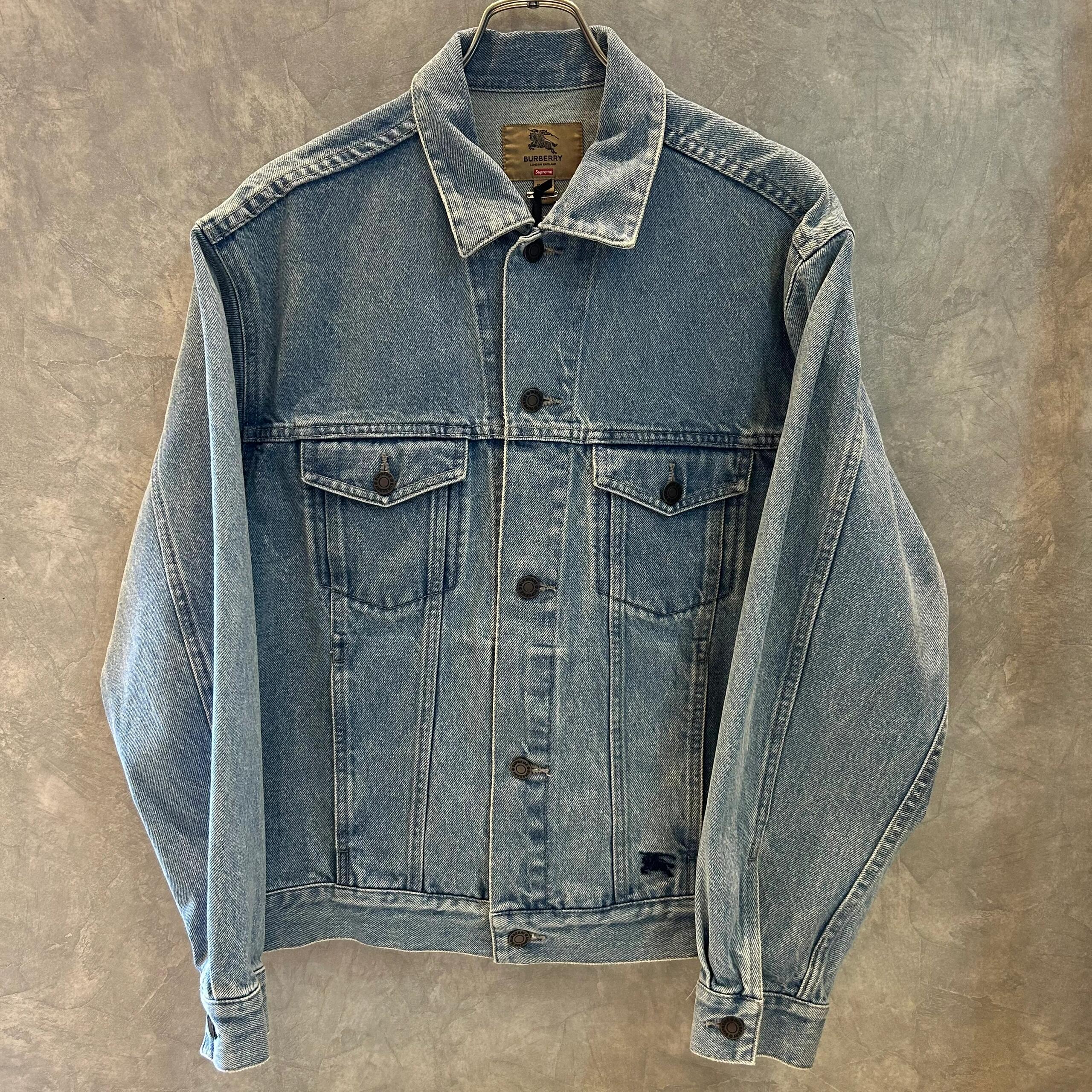 Supreme 22SS Burberry 合同 Burberry 合同 軍馬刺繍 デニムジャケット