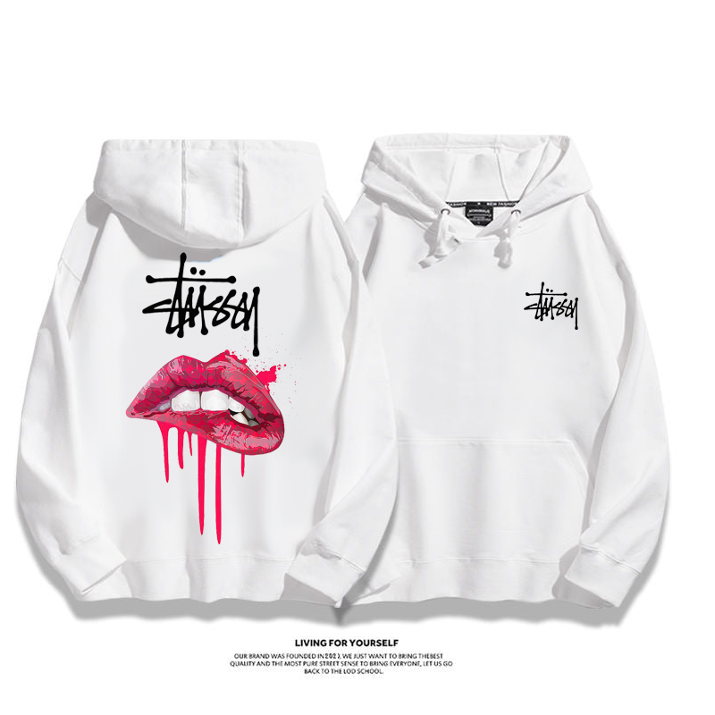 STUSSY Bloody Red Lips Hoodie