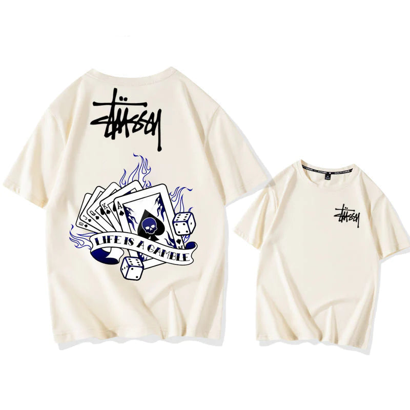 【期間限定割引価格】STUSSY Ace of Spades Casual Short Sleeve