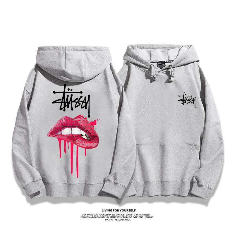 STUSSY Bloody Red Lips Hoodie
