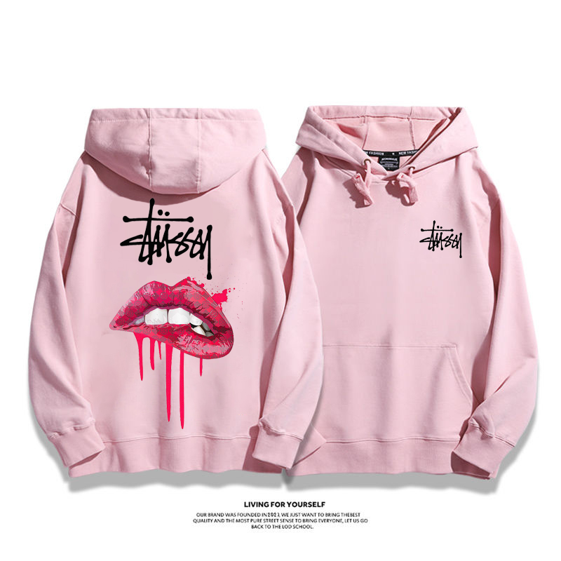 STUSSY Bloody Red Lips Hoodie