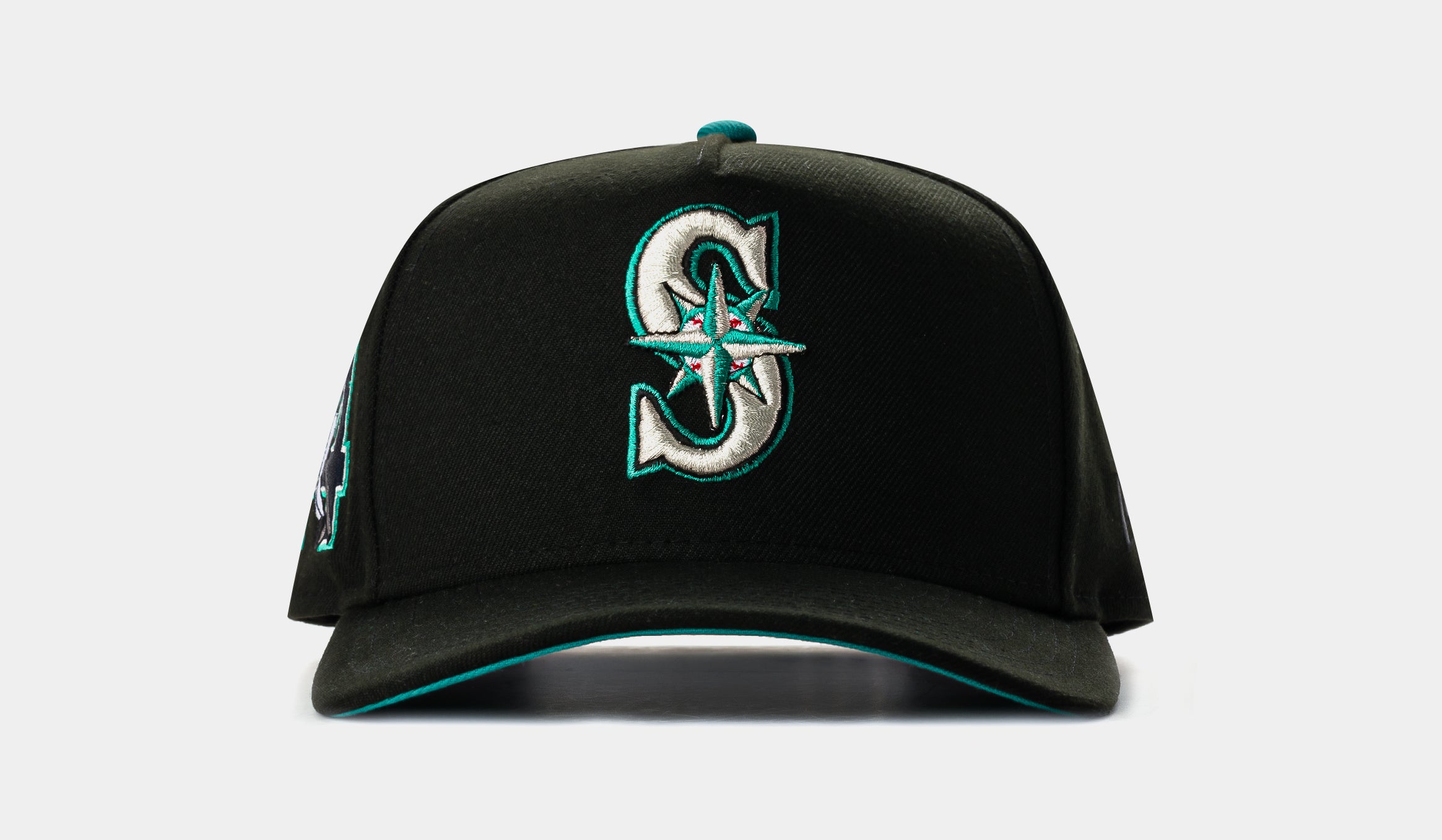 Shoe Palace Exclusive Seattle Mariners 950AF Snapback Mens Hat (Black/Teal)