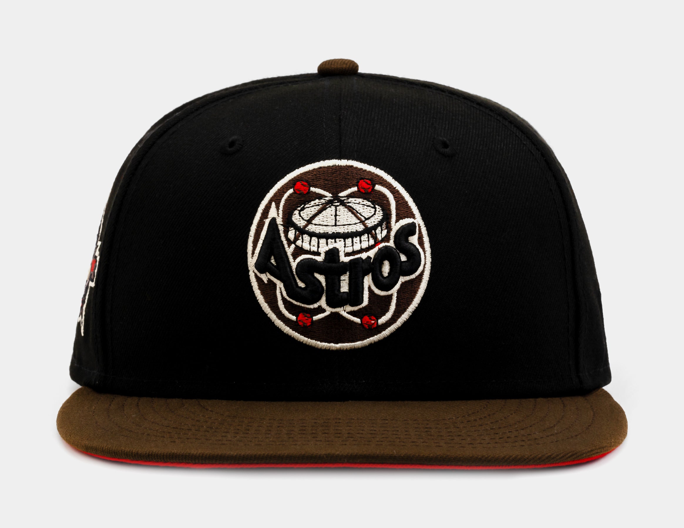 Shoe Palace Exclusive Houston Astros 59Fifty Mens Fitted Hat (Black/Brown)