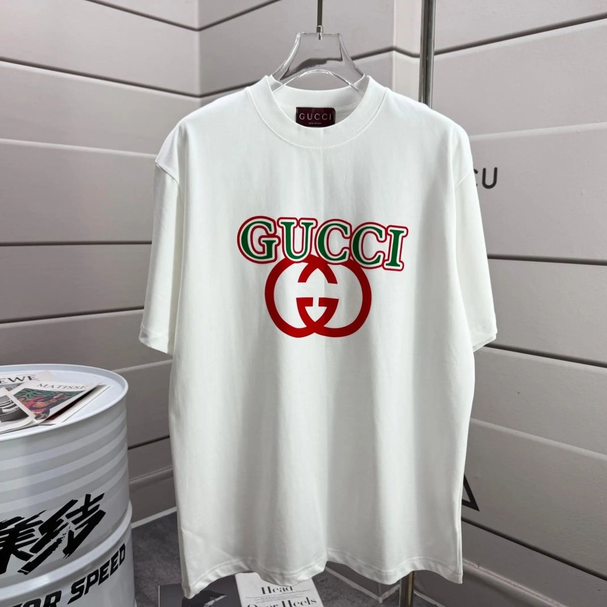 夏用プリント半袖Tシャツ ユニセックス ゆったりフィット スリムに見えるカジュアルトップス
