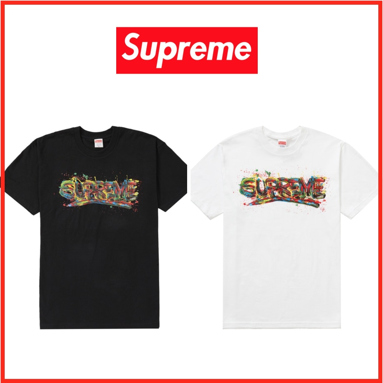 Supreme Paint Logo Tee