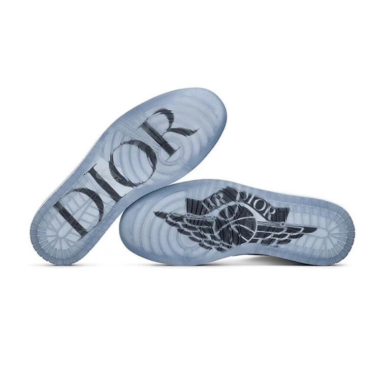 稀少なレアスニーカー！DIOR × Nike Air Jordan １ HIGH OG ディオール ナイキ エアジョーダン1 コラボレーションモデル ハイカット スニーカー グレー 選べる サイズ 新品未使用 最新 人気 靴 稀少