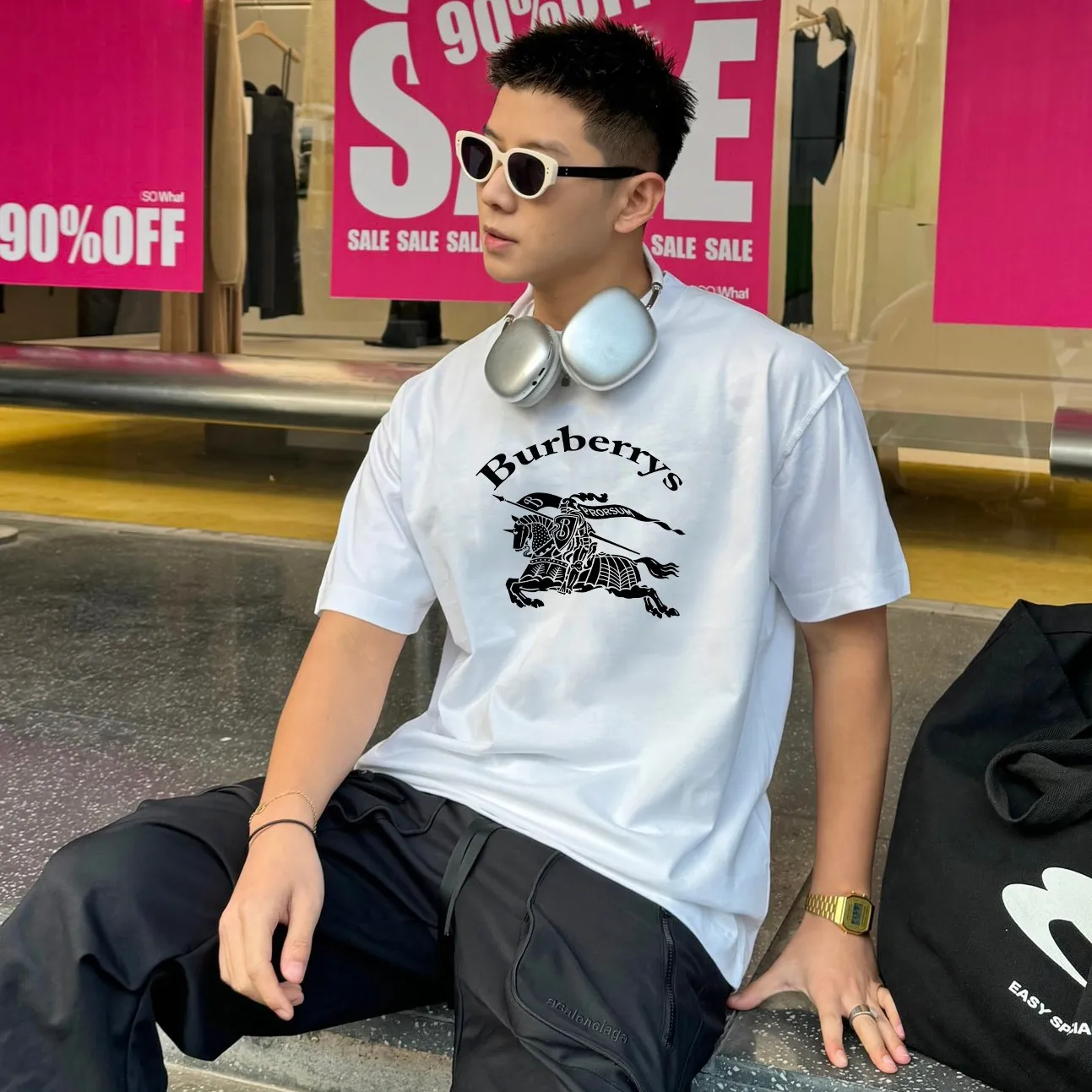 『S-4XL』トレンド ルーズ コットン カジュアル 上質 合わせやすい Ｔシャツ
