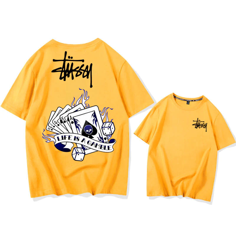 【期間限定割引価格】STUSSY Ace of Spades Casual Short Sleeve