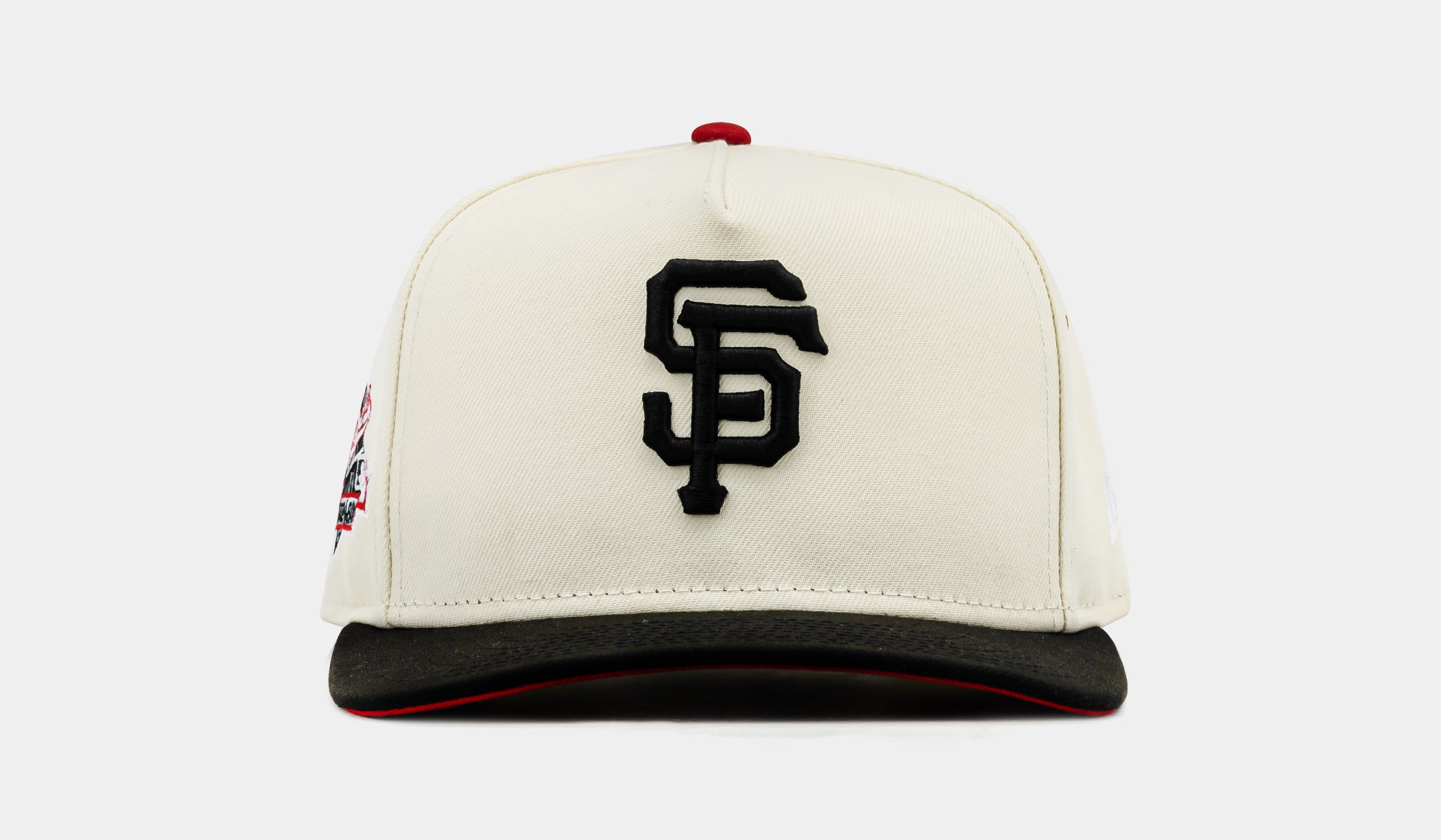Shoe Palace Exclusive San Francisco Giants 2 Tone Side Script 950AF Snapback Mens Hat (Beige/Black)