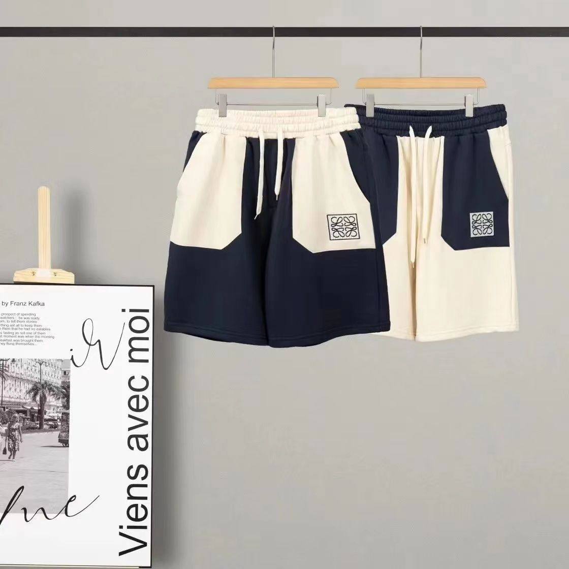 【M-4XL】今季大注目 シンプル 切り替え 着心地良い 合わせやすい Vネック 着痩せ ショートパンツ