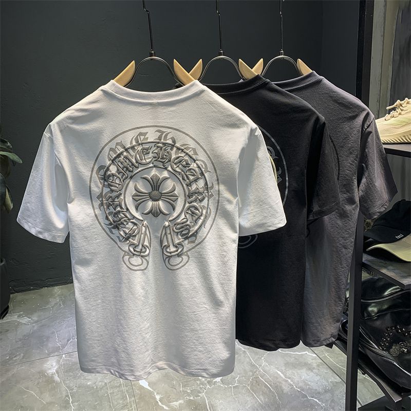 『S-5XL』今季も大流行 日常 ファッション シンプル コットン プリント メンズ 大きいサイズ ゆったり Ｔシャツ