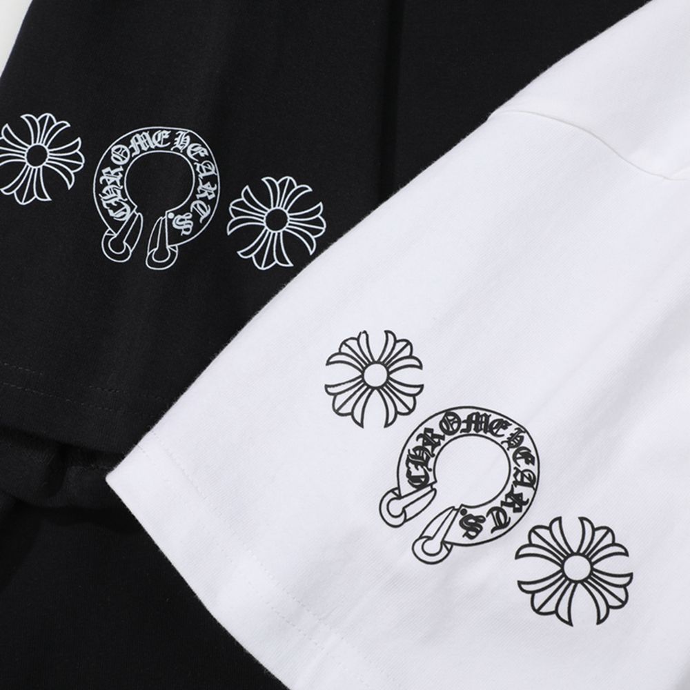 合わせやすい ファッション シンプル 2色選べる コットン プリント ラウンドネック 快適 通気性 Ｔシャツ