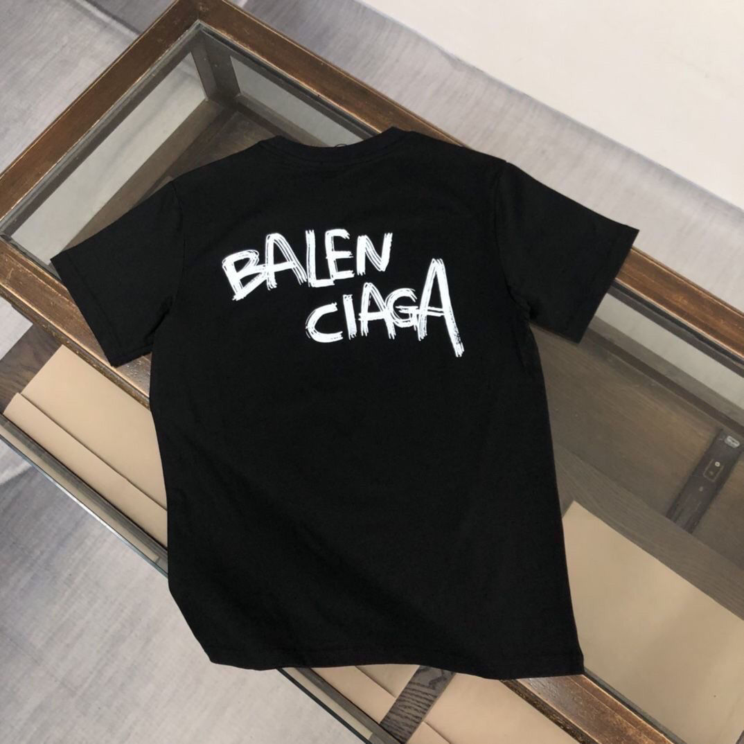 着心地良い シンプル アルファベット コットン ラウンドネック プルオーバー 夏 トップス Ｔシャツ