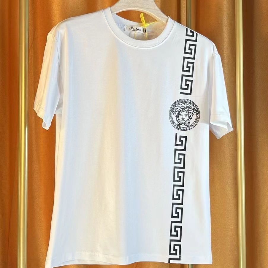 超人気商品 シンプル カジュアル ラウンドネック 夏 プリント 2色選べる オーバーサイズ 男女限らず Ｔシャツ