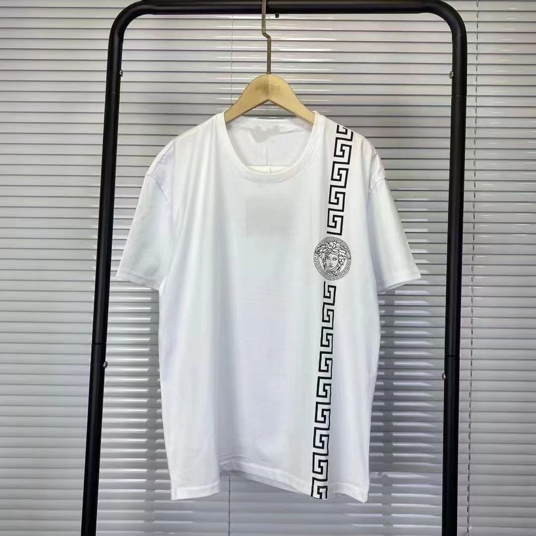 超人気商品 シンプル カジュアル ラウンドネック 夏 プリント 2色選べる オーバーサイズ 男女限らず Ｔシャツ