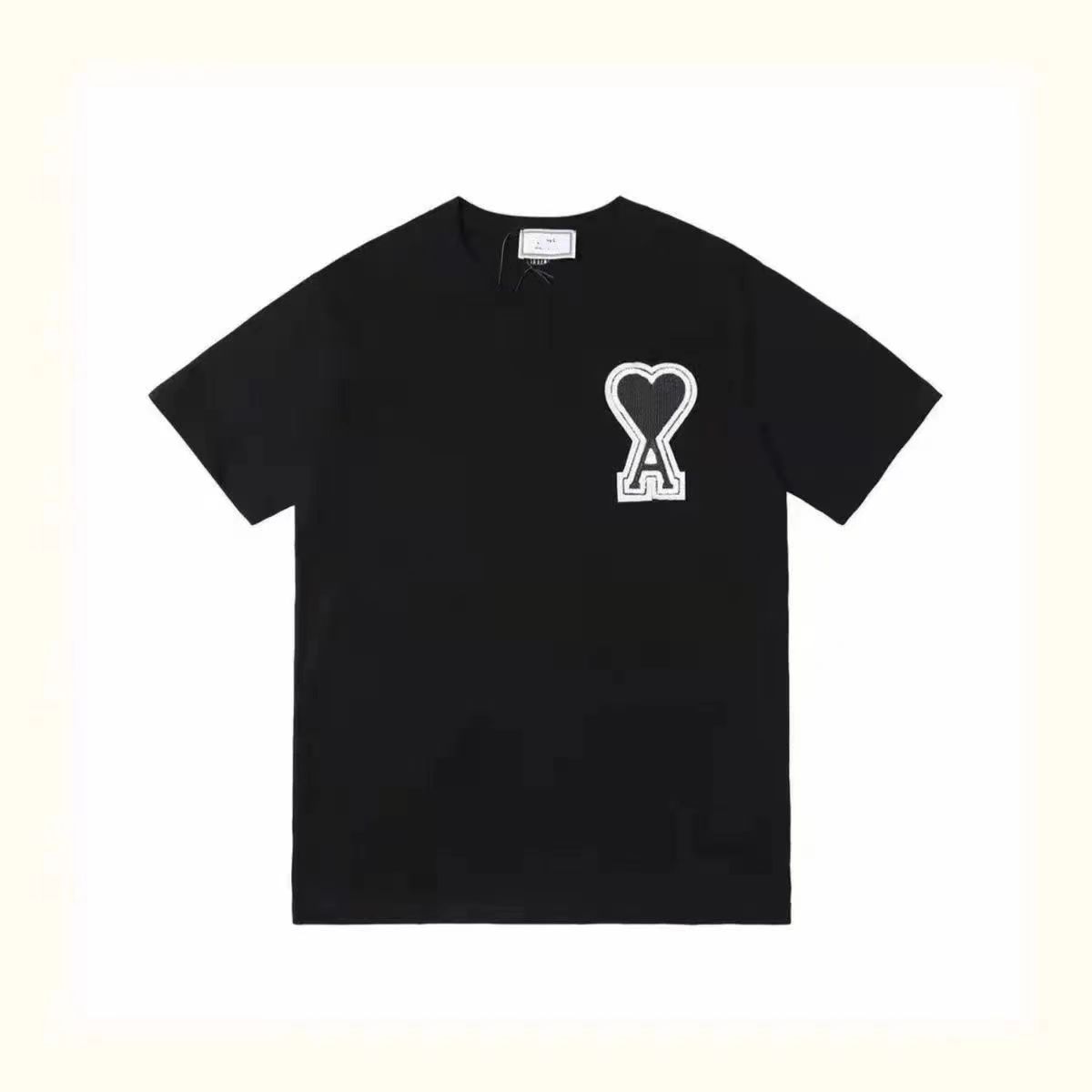 二色選べる 新作 シンプル 着せやすい ファッション 品質満点 刺繍 韓国系 男女兼用 Tシャツ