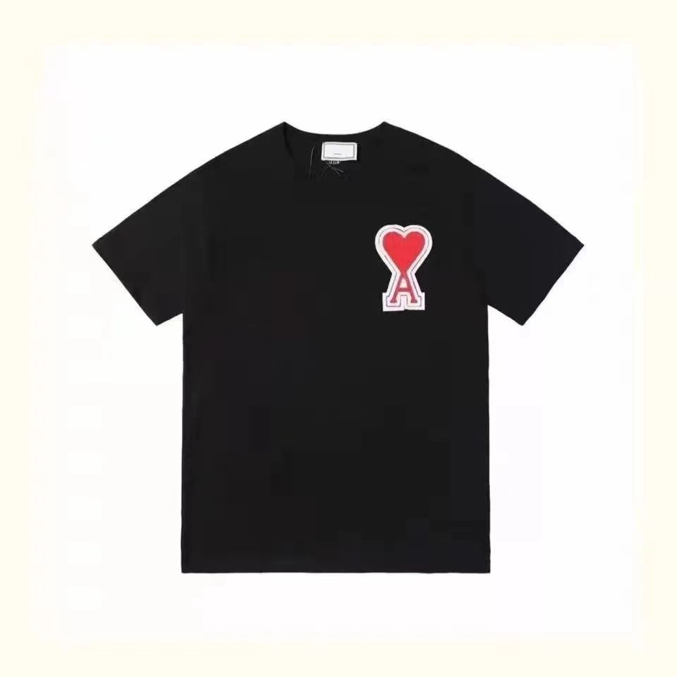 二色選べる 新作 シンプル 着せやすい ファッション 品質満点 刺繍 韓国系 男女兼用 Tシャツ