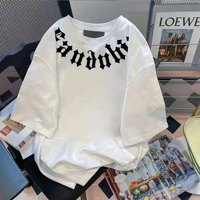レトロ シンプル 合わせやすい ルーズ 着心地良い 大人気 半袖 Tシャツ