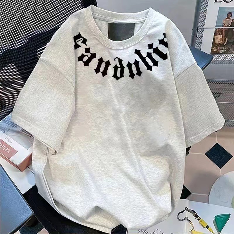 レトロ シンプル 合わせやすい ルーズ 着心地良い 大人気 半袖 Tシャツ