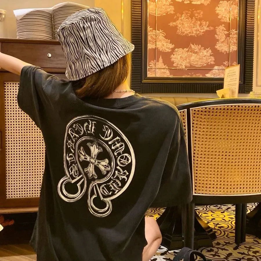 お手頃価格 着瘦せ シンプル ファッション プリント 夏 オーバーサイズ 合わせやすい Ｔシャツ
