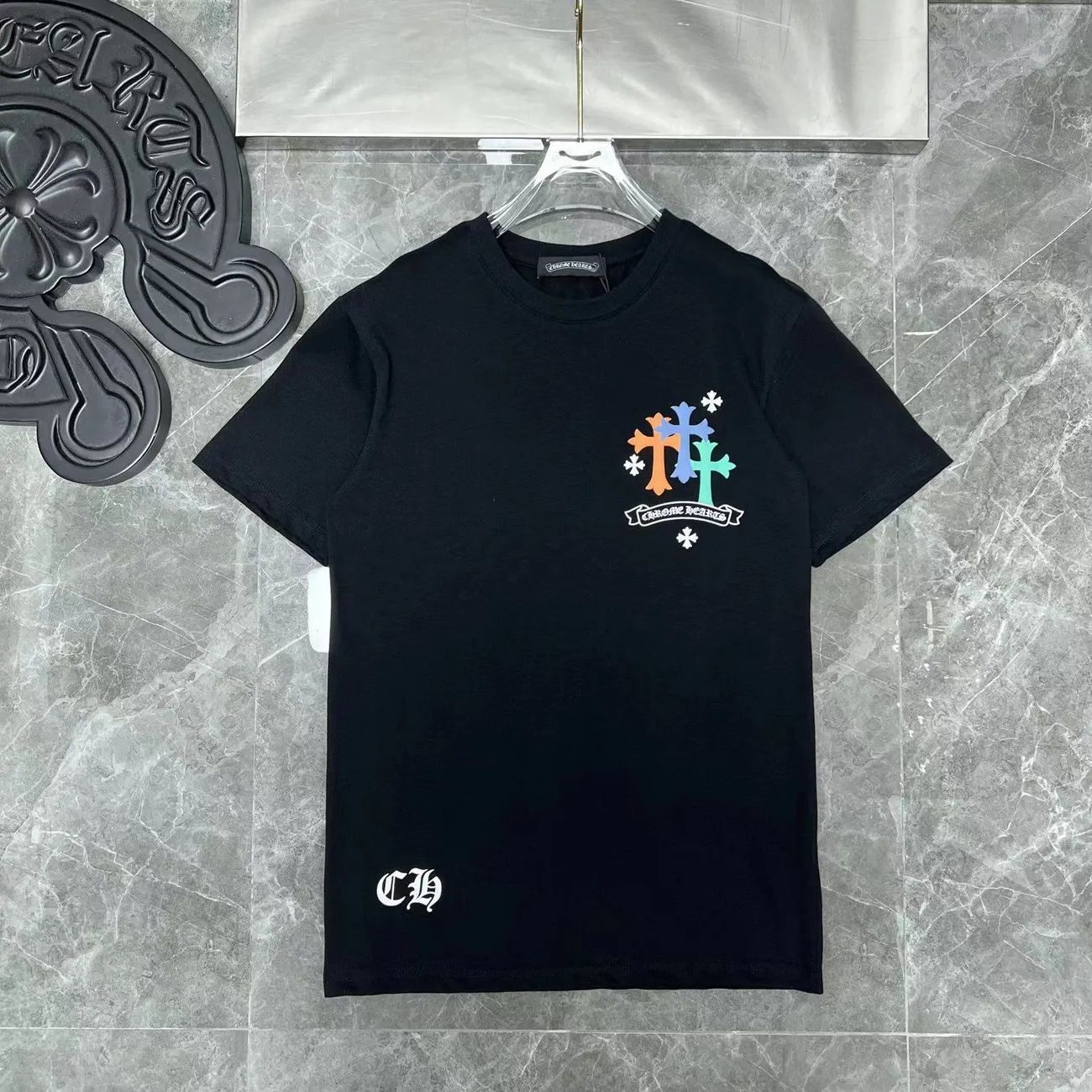 トレンド カッコイイ 合わせやすい カジュアル ラウンドネック 半袖 Tシャツ
