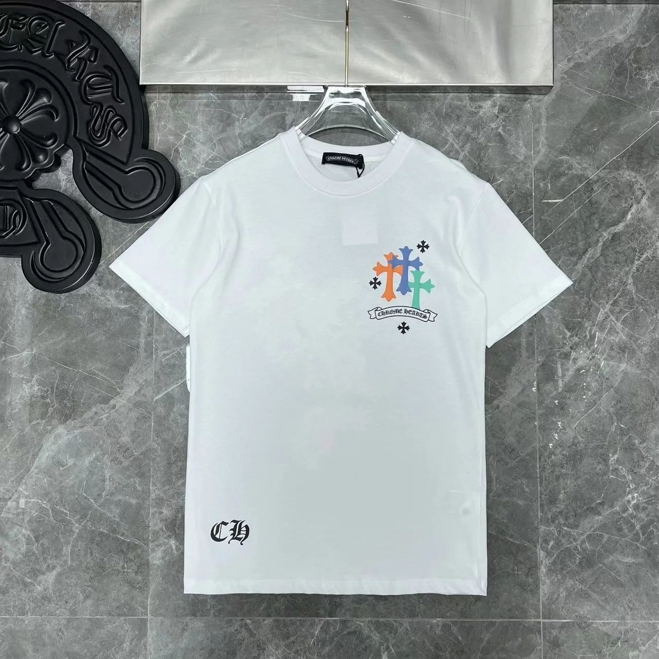 トレンド カッコイイ 合わせやすい カジュアル ラウンドネック 半袖 Tシャツ