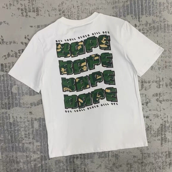着回し力抜群 新作 着心地いい デザイン満点 カートゥーンプリント ゆったり 無地 Tシャツ