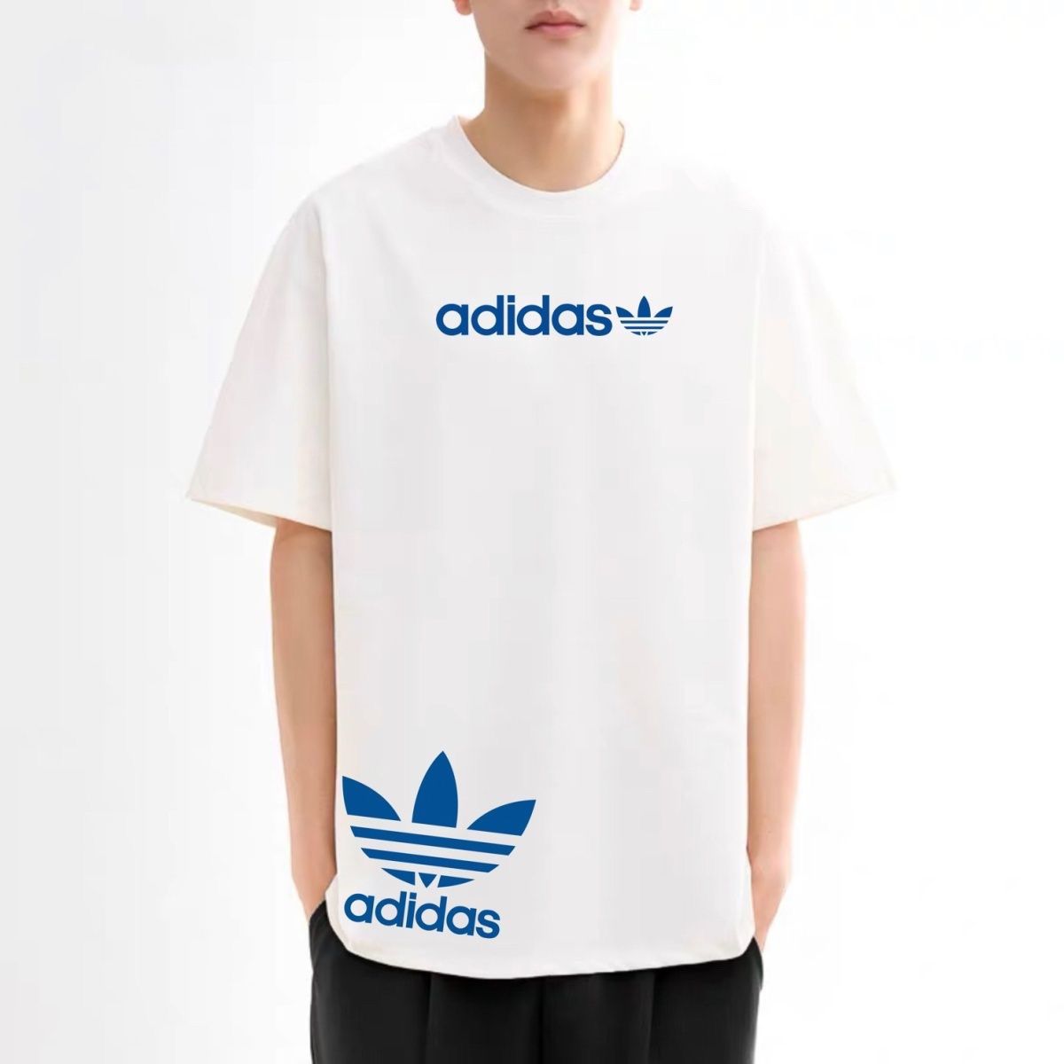 トレンド カジュアル 男女兼用 ルーズ 合わせやすい オーバーサイズ 半袖 Tシャツ