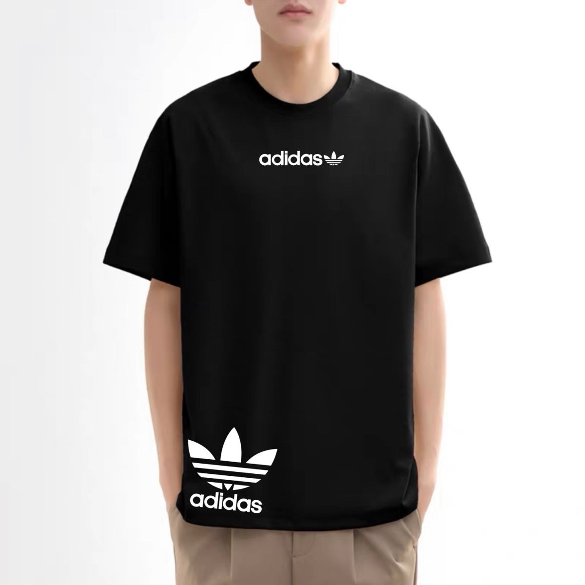 トレンド カジュアル 男女兼用 ルーズ 合わせやすい オーバーサイズ 半袖 Tシャツ