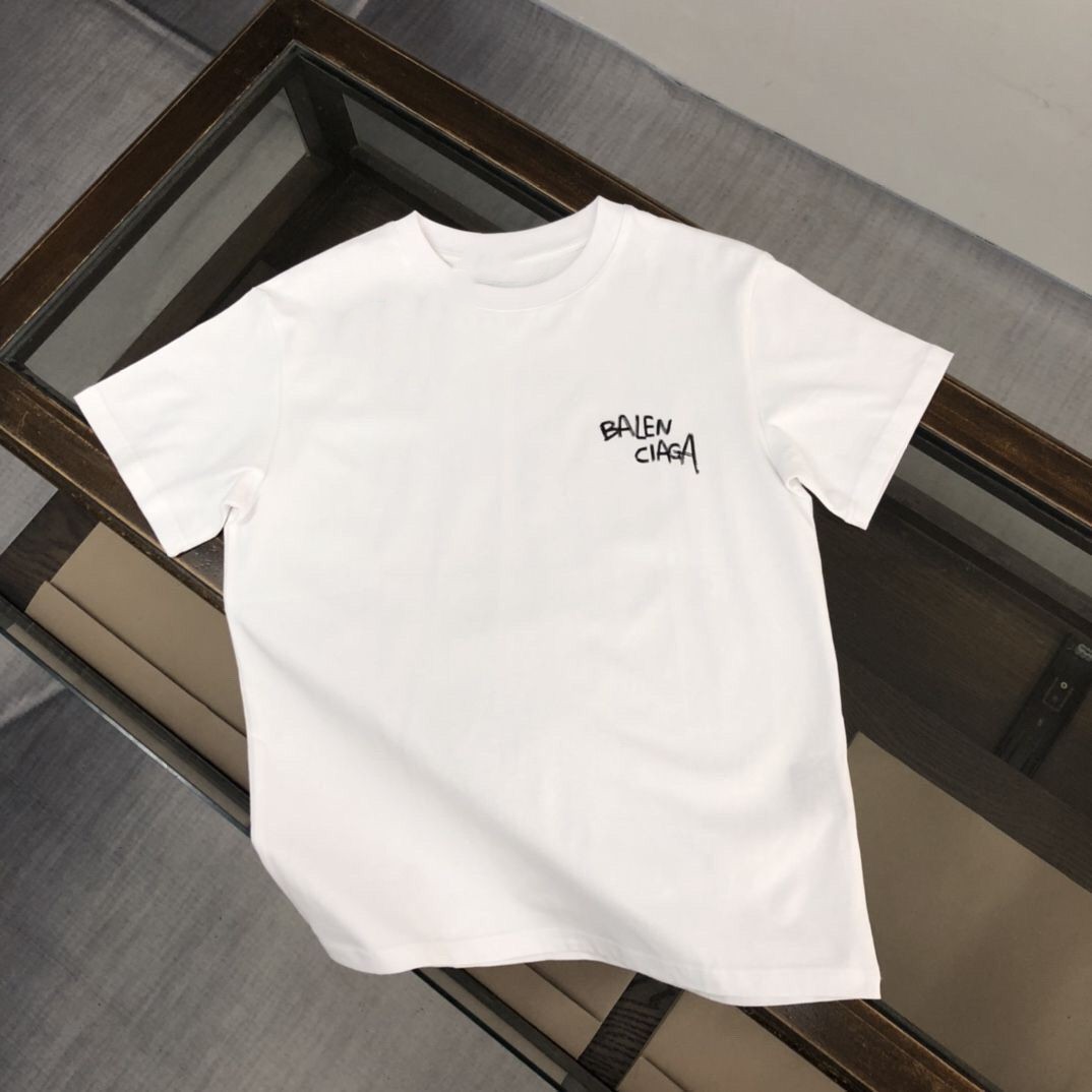 着心地良い シンプル アルファベット コットン ラウンドネック プルオーバー 夏 トップス Ｔシャツ