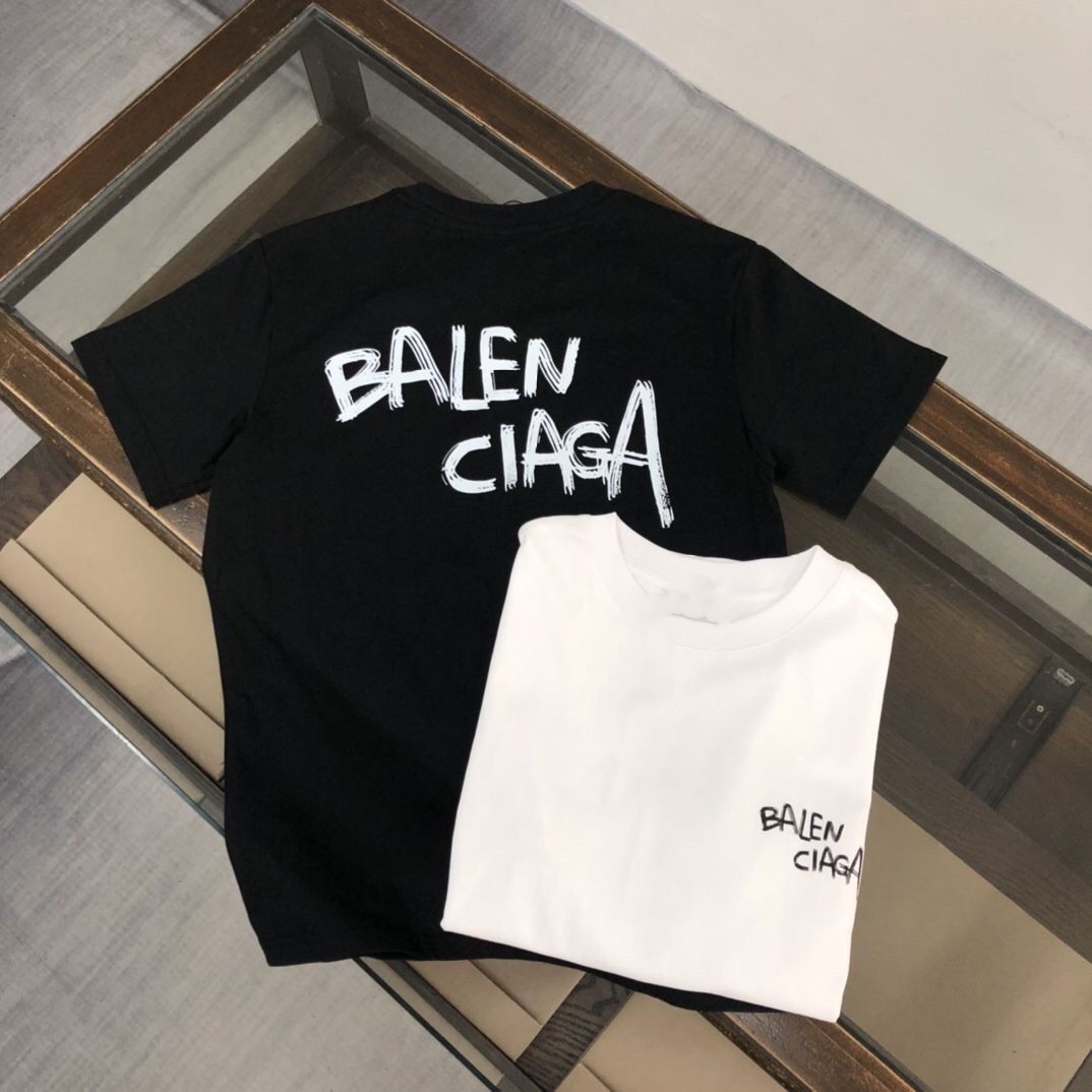 着心地良い シンプル アルファベット コットン ラウンドネック プルオーバー 夏 トップス Ｔシャツ