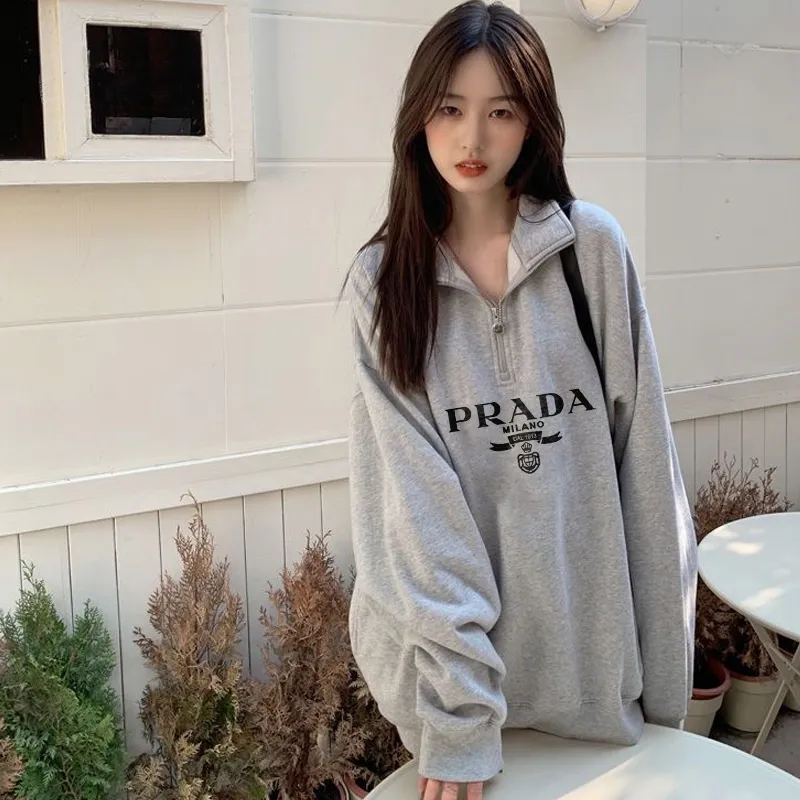 『M-XL』人気上昇中 組み合わせやすい 女性向け ファッション 折り襟 長袖 ファスナートップス パーカー