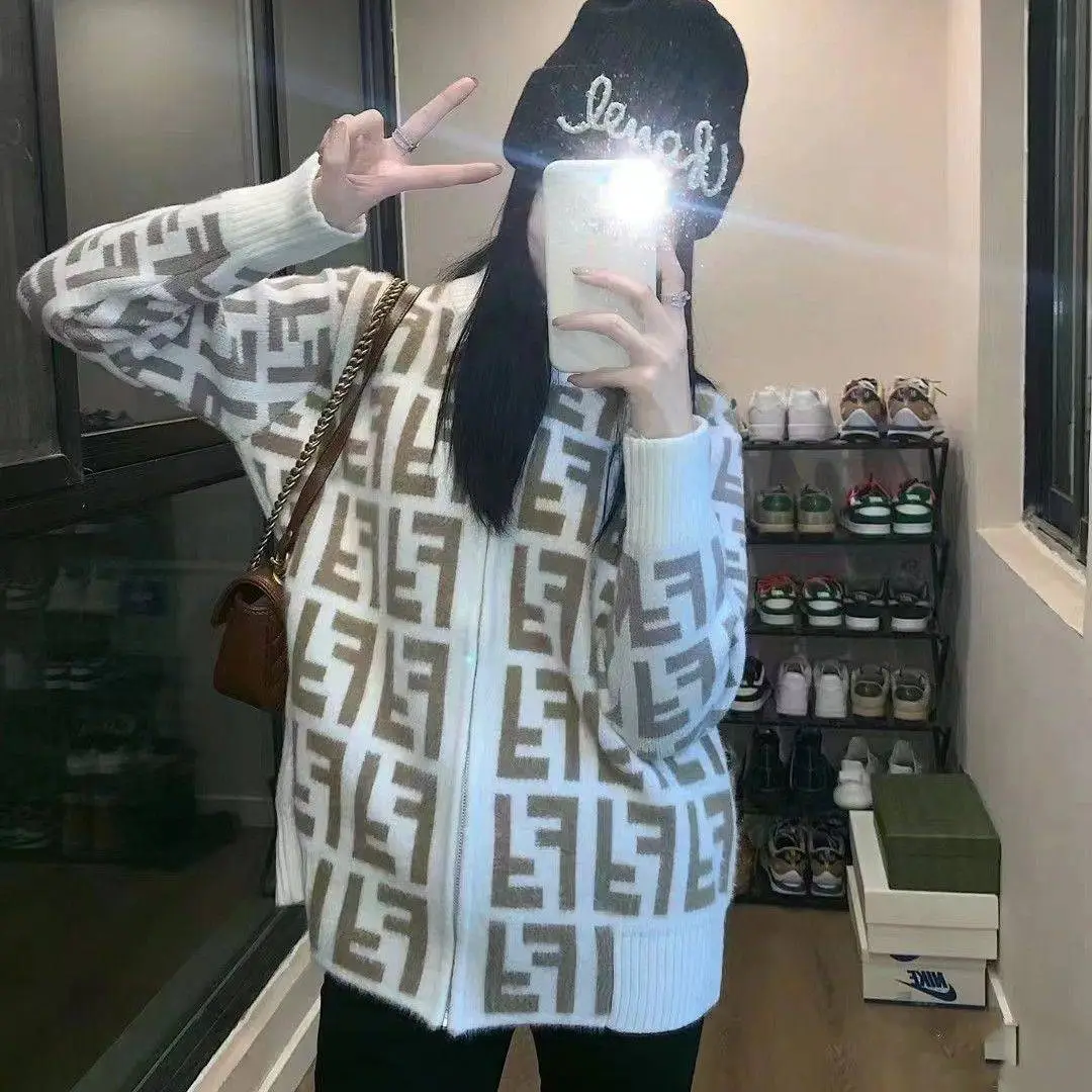 美人度アップ 女子マスト 高級感 爆売れ中 日常 エレガント カジュアル 超ファッション ニット生地 ins風 長袖 アウター