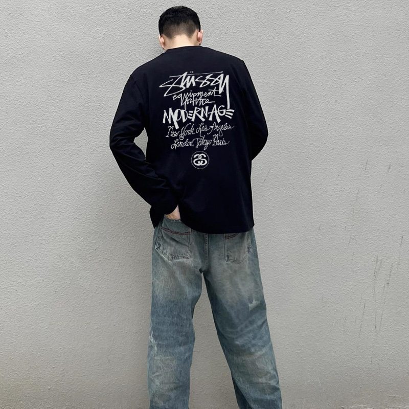 『S-2XL』人気爆発中 存在感 柔らかい スタイリッシュ トレンド リラックス 長袖 Tシャツ