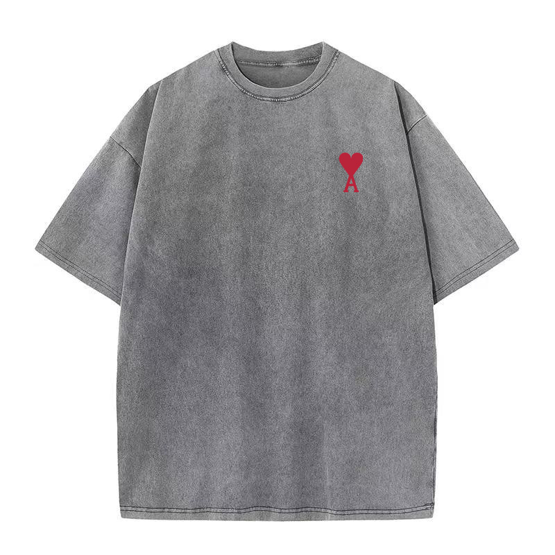 『S-5XL』合わせやすい ウォッシュド加工 トレンド クラシック シンプル Tシャツ