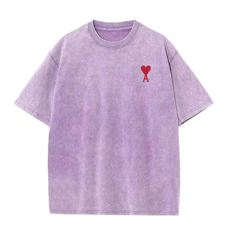『S-5XL』合わせやすい ウォッシュド加工 トレンド クラシック シンプル Tシャツ