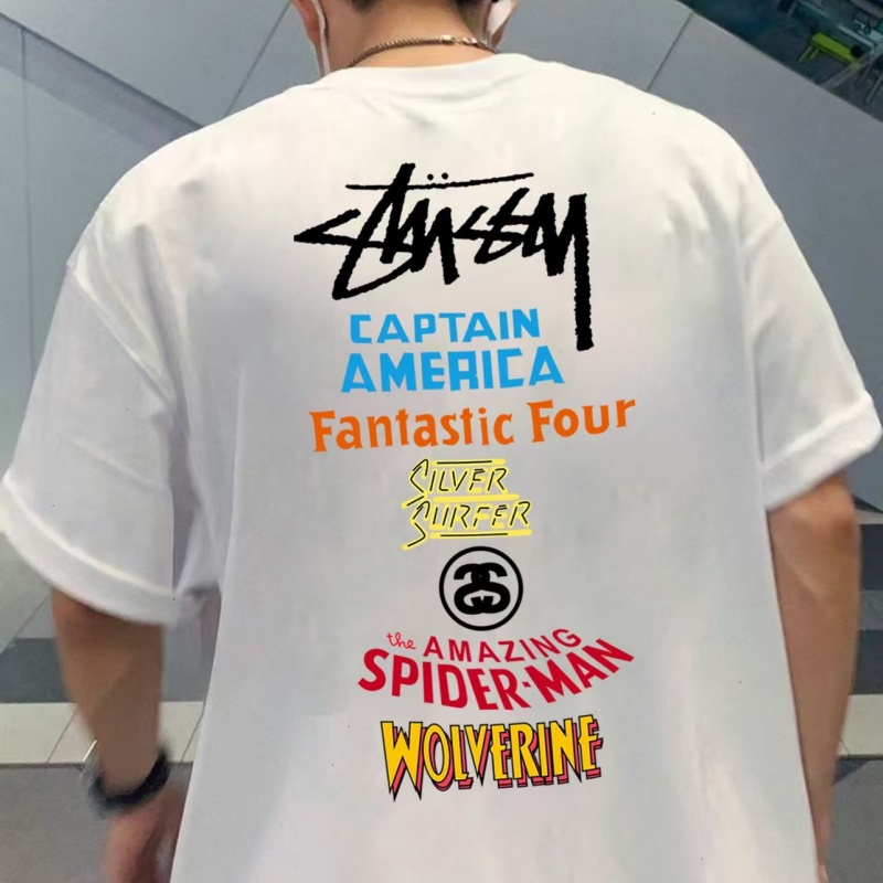 『S-3XL』取り入れたい ゆったり快適 シンプル カジュアル プリントＴシャツ