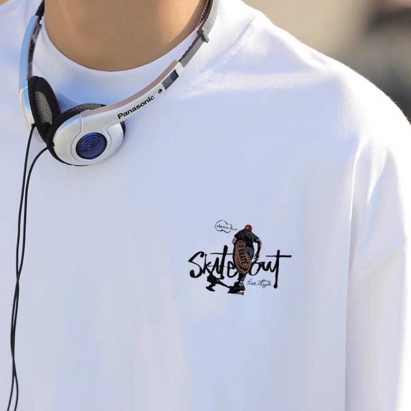 『S-3XL』元気いっぱい トレンド シンプル カジュアル 快適 通気性 Ｔシャツ