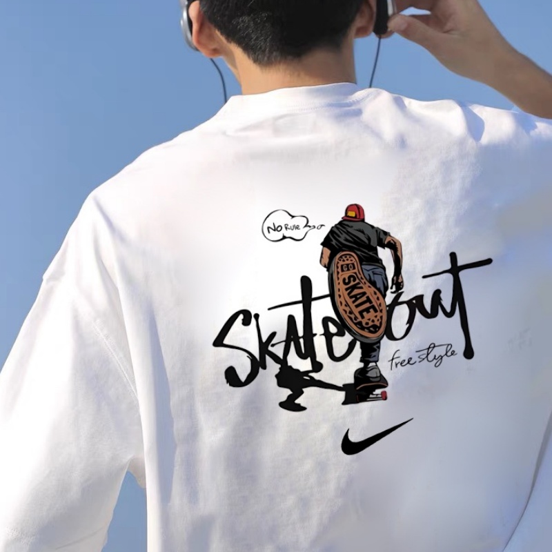 『S-3XL』元気いっぱい トレンド シンプル カジュアル 快適 通気性 Ｔシャツ