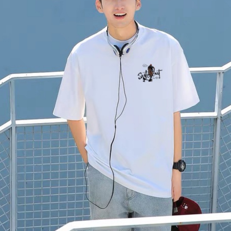 『S-3XL』元気いっぱい トレンド シンプル カジュアル 快適 通気性 Ｔシャツ